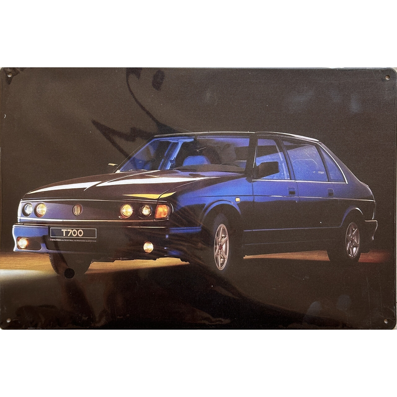 Ceduľa plechová Legal Life Tatra T700 20x30cm - farebná