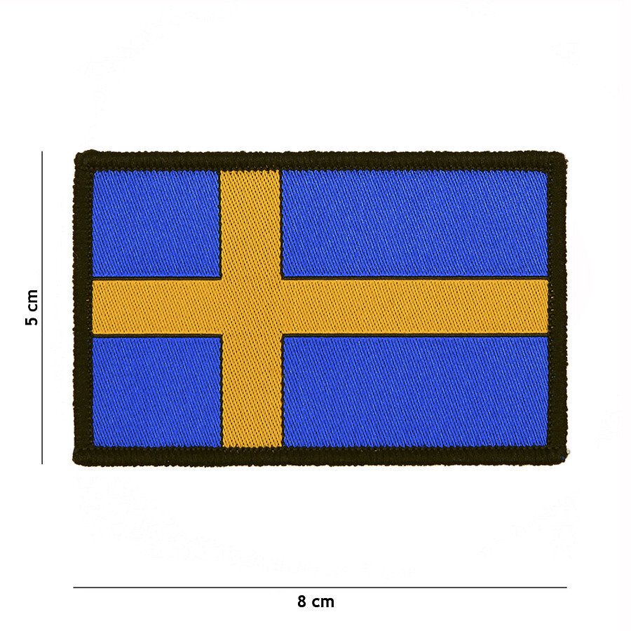 Nášivka textilná Fostex vlajka Švédsko 5x8 cm - farebná