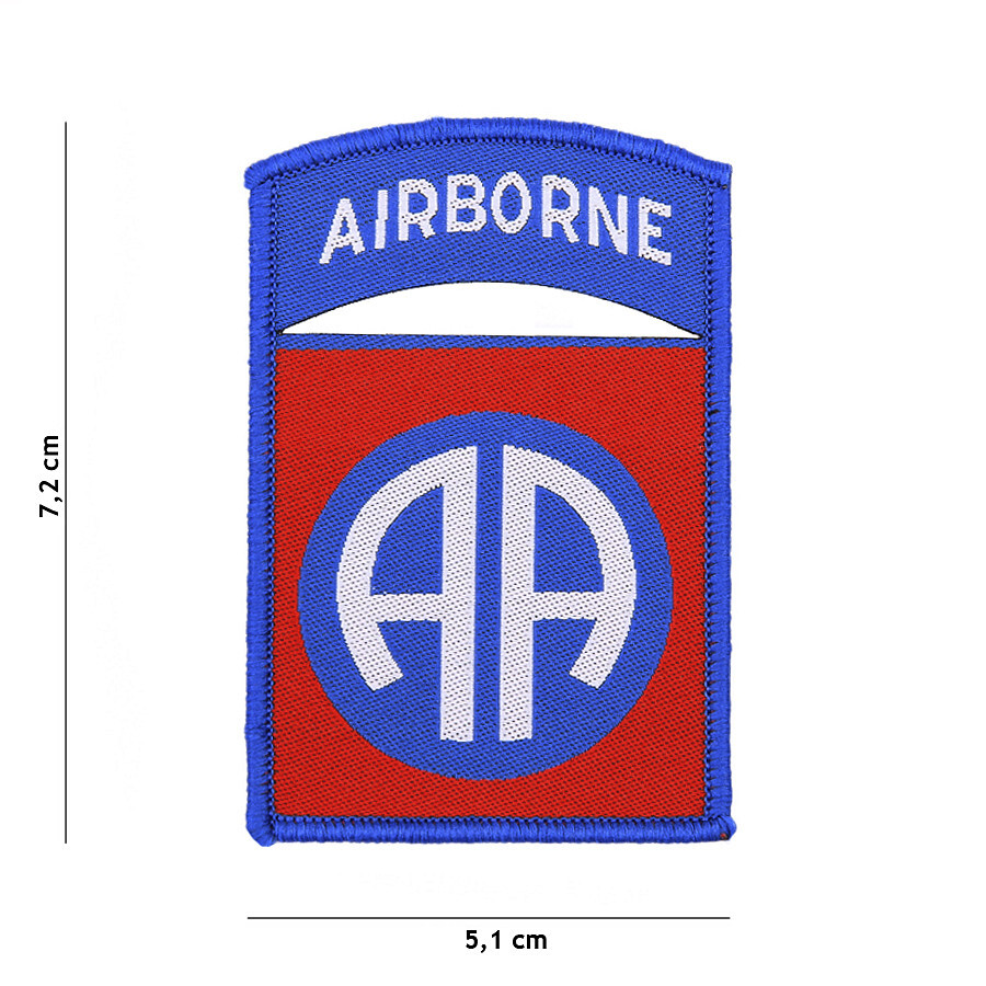 Nášivka textilná Fostex 82nd Airborne - modrá-červená