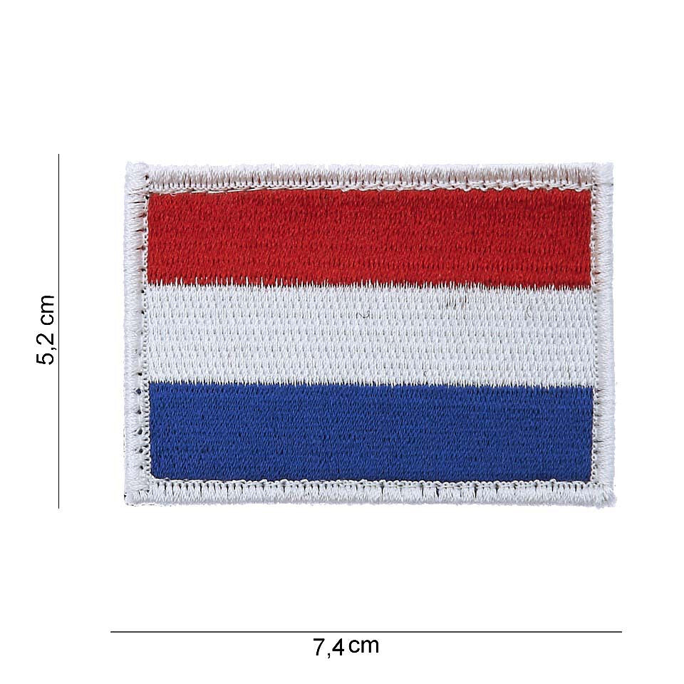 Nášivka textilná Fostex vlajka Holandsko 5,2x7,4 cm - farebná