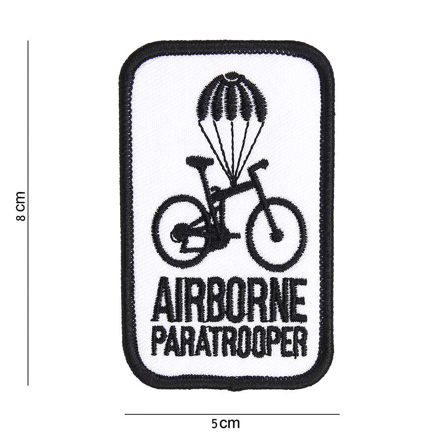 Nášivka textilná Fostex Airborne Paratrooper - biela-čierna