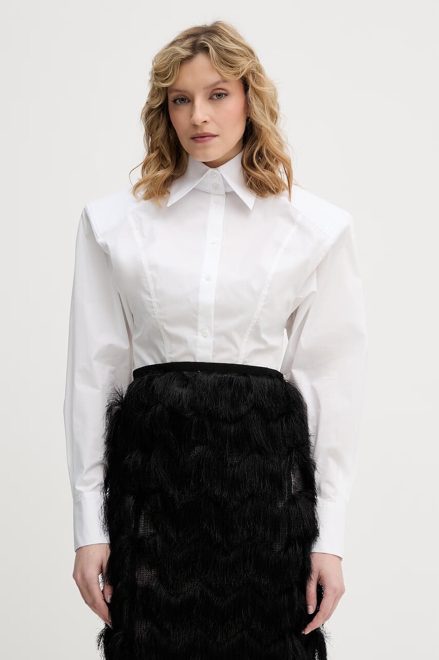 Dámska košeľa s bavlnou Karl Lagerfeld Studio