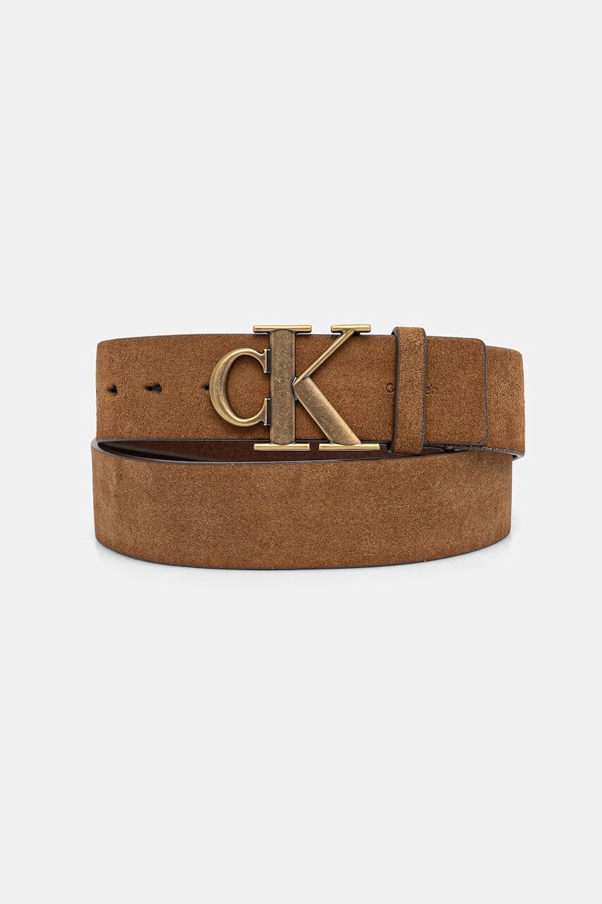 Calvin Klein opasok pánsky semišový