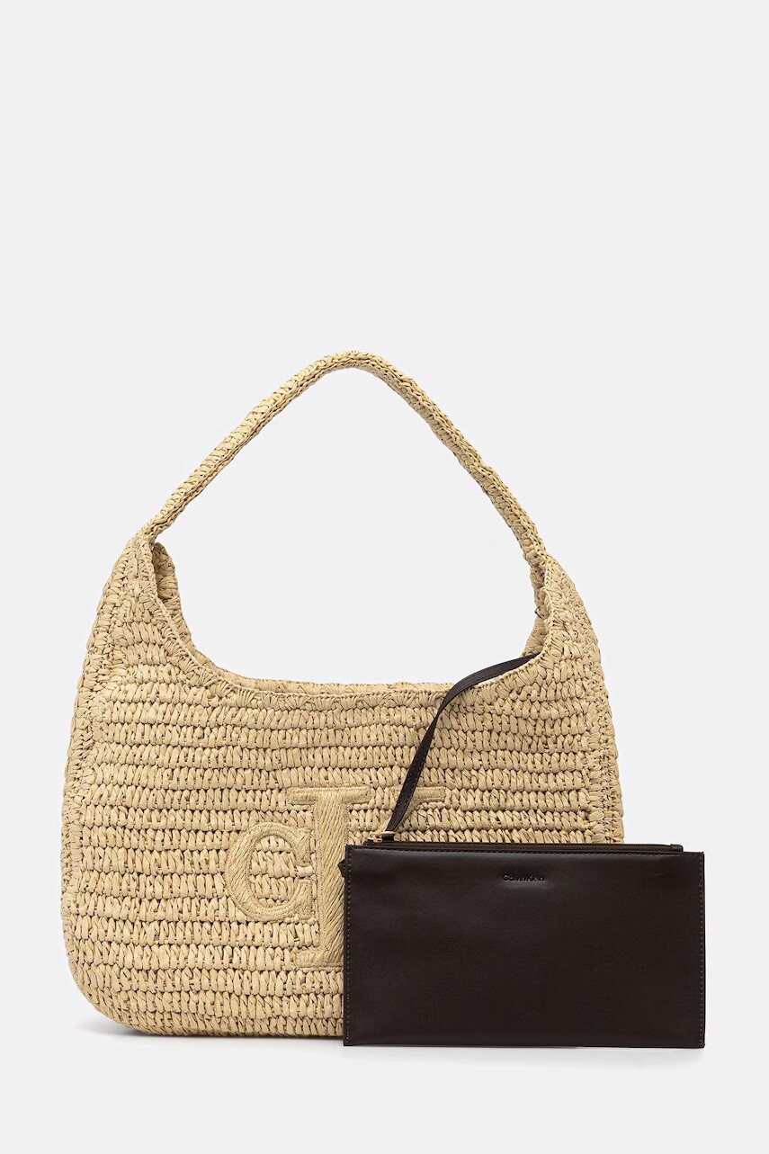 Calvin Klein kabelka typu shopper dámska pletená