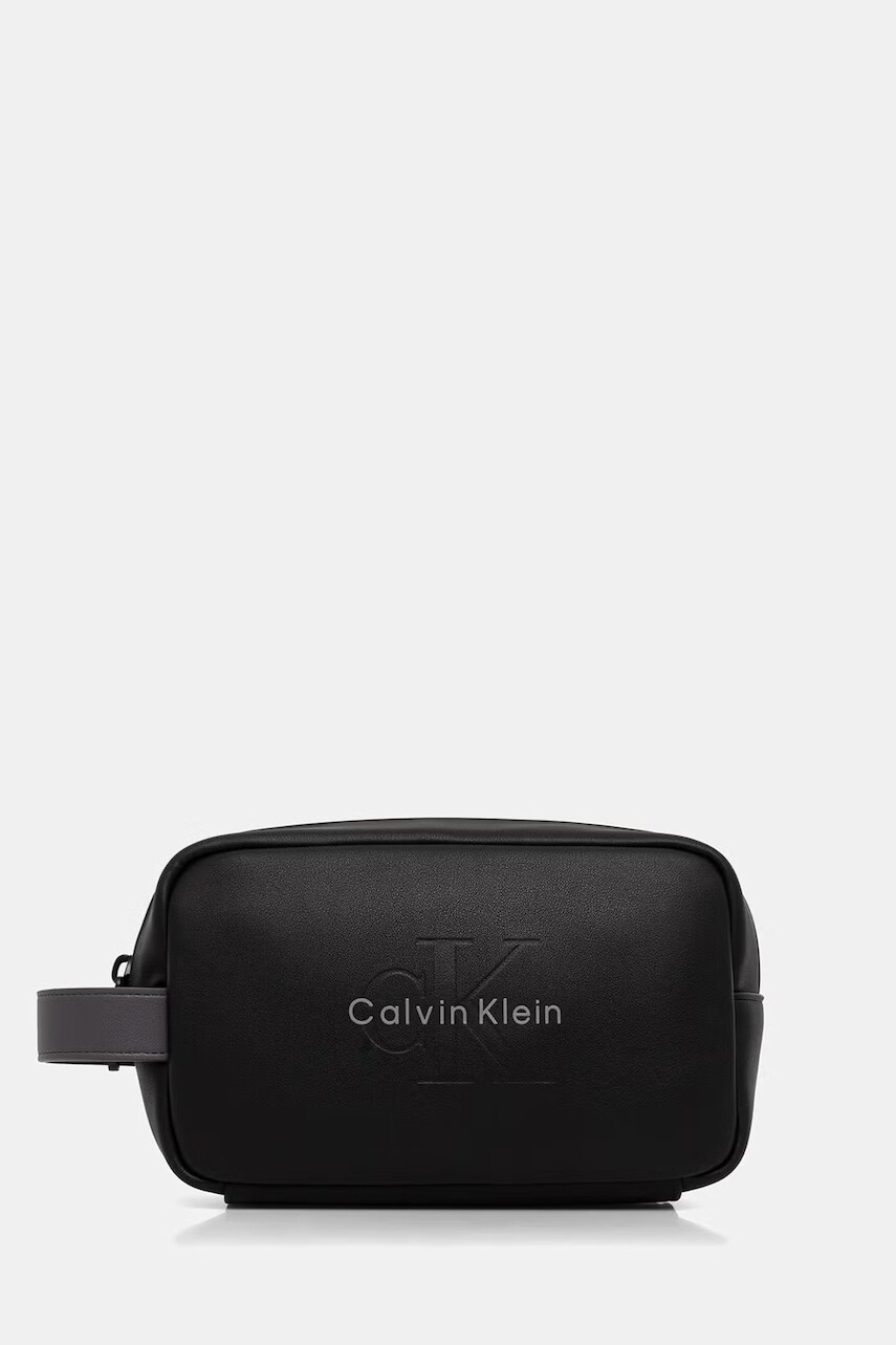 Calvin Klein kozmetická taška pánska z imitácie kože