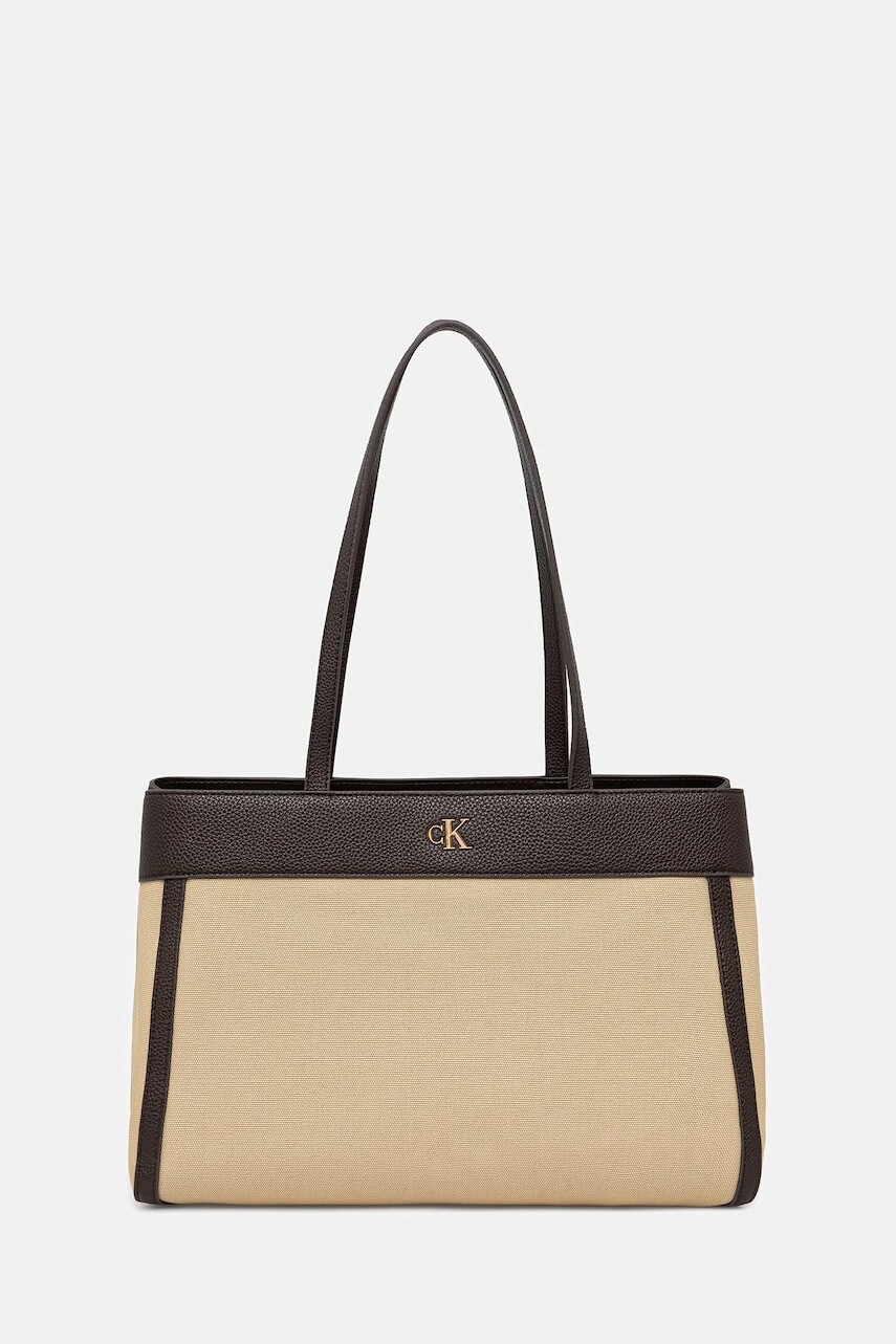 Calvin Klein kabelka typu shopper dámska bavlnená