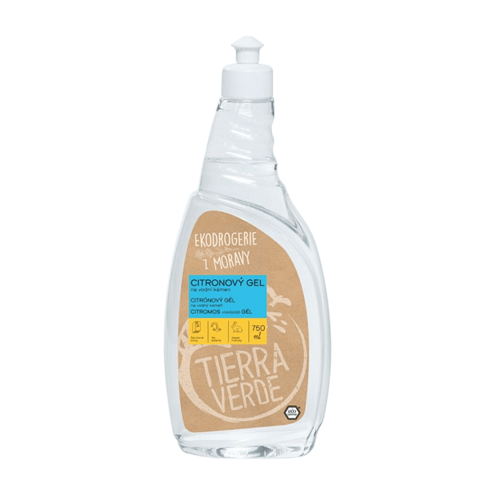 TIERRA VERDE Citrónový gél na vodný kameň 750 ml, poškodený obal