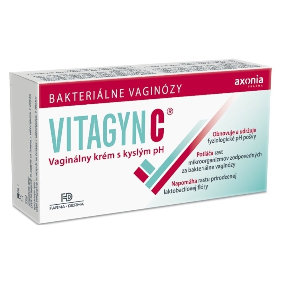 VITAGYN C Vaginálny krém s kyslým pH 30 g, poškodený obal