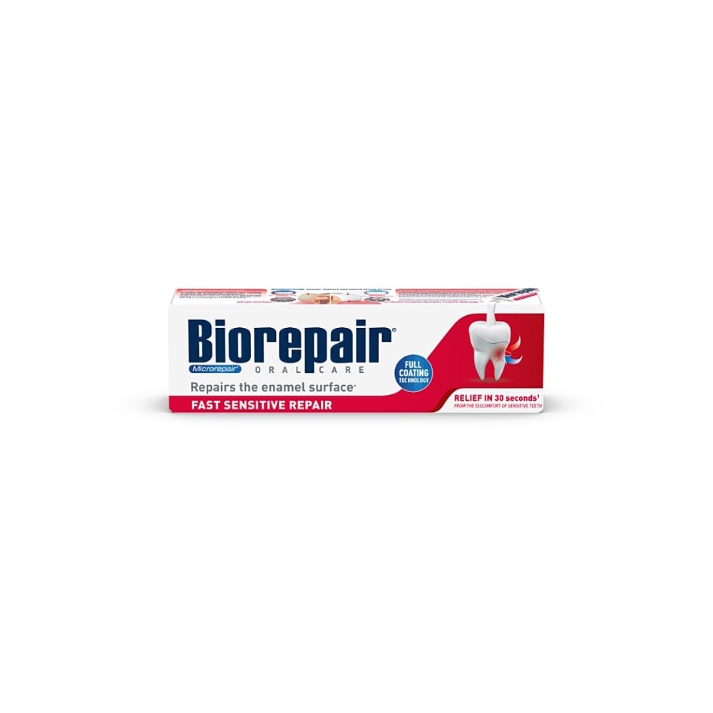 BIOREPAIR Zubná pasta Fast Sensitive Repair 75 ml, poškodený obal