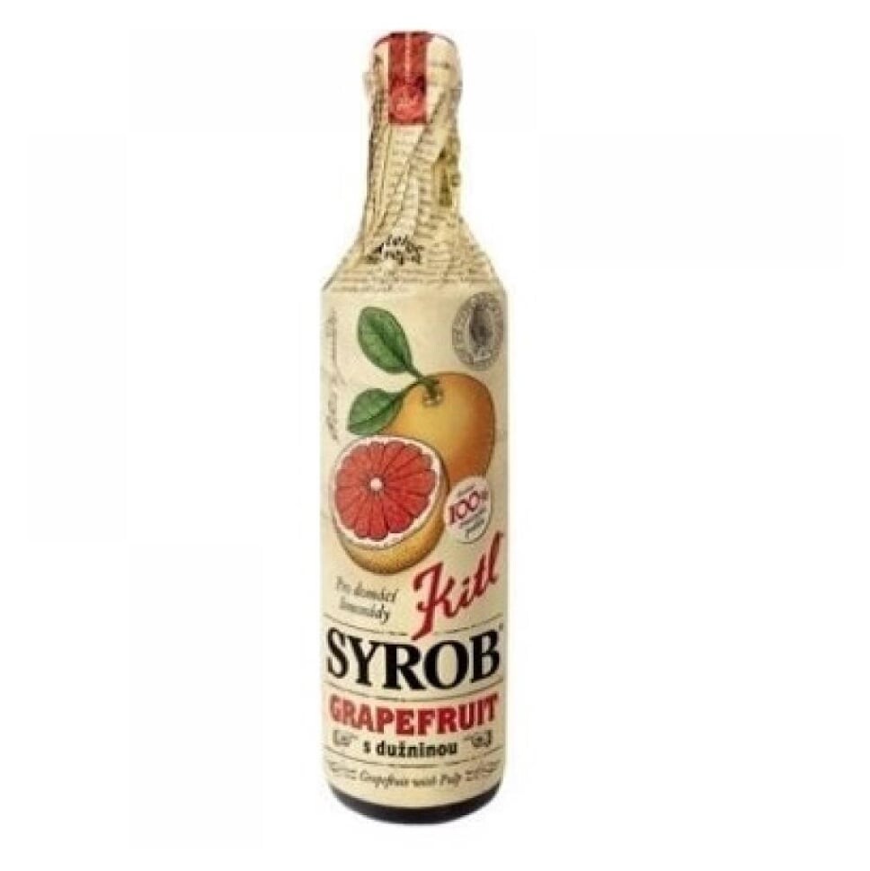 KITL Syrob grapefruit s dužinou 500 ml - sirup na prípravu domácich limonád, poškodený obal