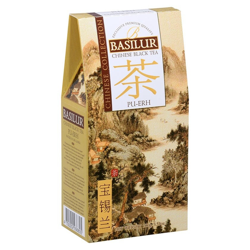 BASILUR Chinese Pu-Erh čierny čaj 100 g, poškodený obal