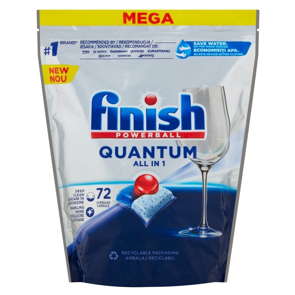 FINISH Quantum All in 1 Kapsule do umývačky riadu 72 ks, poškodený obal