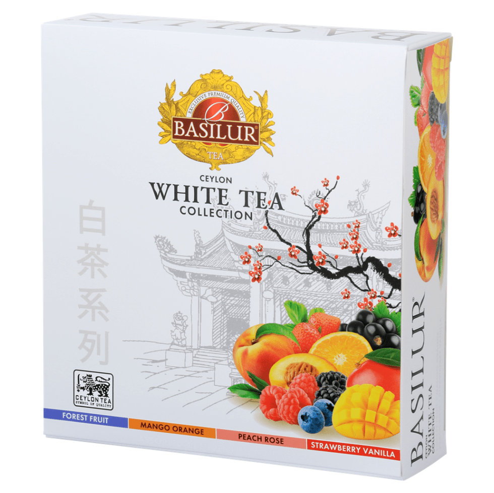 BASILUR White tea assorted prebal 40 gastro vreciek, poškodený obal