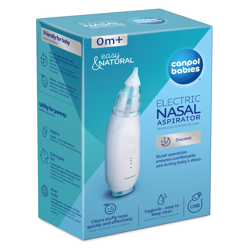 CANPOL BABIES Elektrická nosná odsávačka Eeasy&Natural 1 ks, poškodený obal