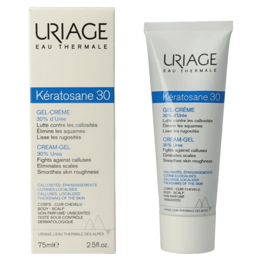 URIAGE Kératosane 30 Zvláčňujúci gélový krém 75 ml, poškodený obal