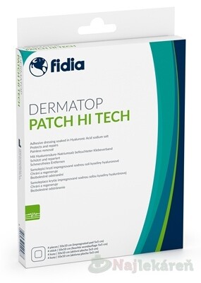 DERMATOP Patchi Hi Tech samolepiace krytie na rany 4 ks