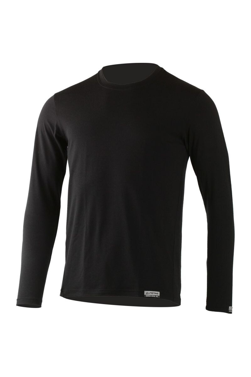 Lasting pánske merino tričko ALAN 9090 čierne Veľkosť: S 8596445004625