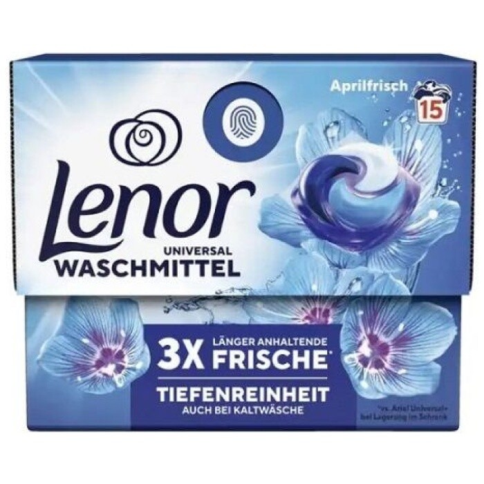 Lenor  Aprilfrisch univerzálné pracie kapsule 15ks