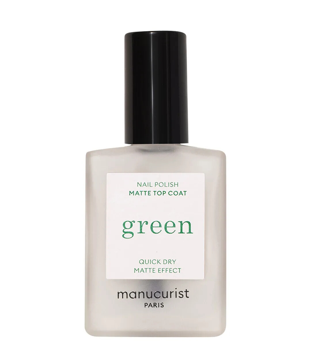 Manucurist Matný vrchný lak Green Matte Top Coat 15 ml