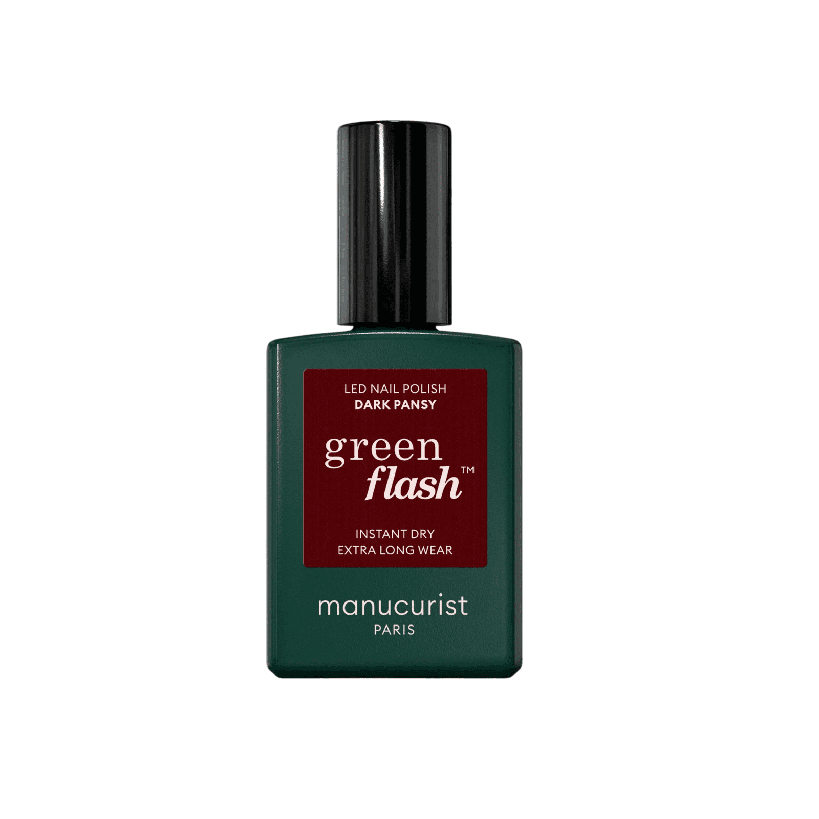 Manucurist Gélový lak na nechty Green Flash ™ LED Nail Polish 15 ml Dark Pansy