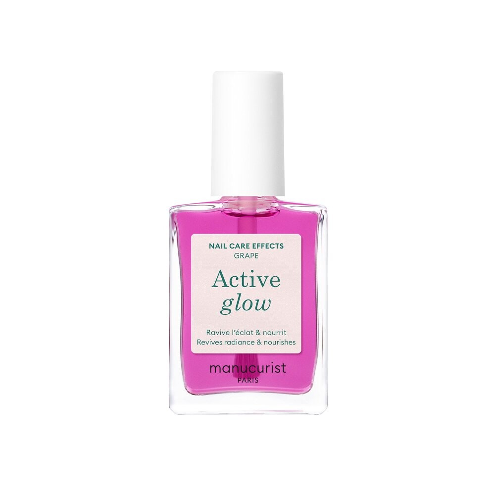 Manucurist Ošetrujúci lak na nechty Active Glow Nail Care Effects 15 ml Grape