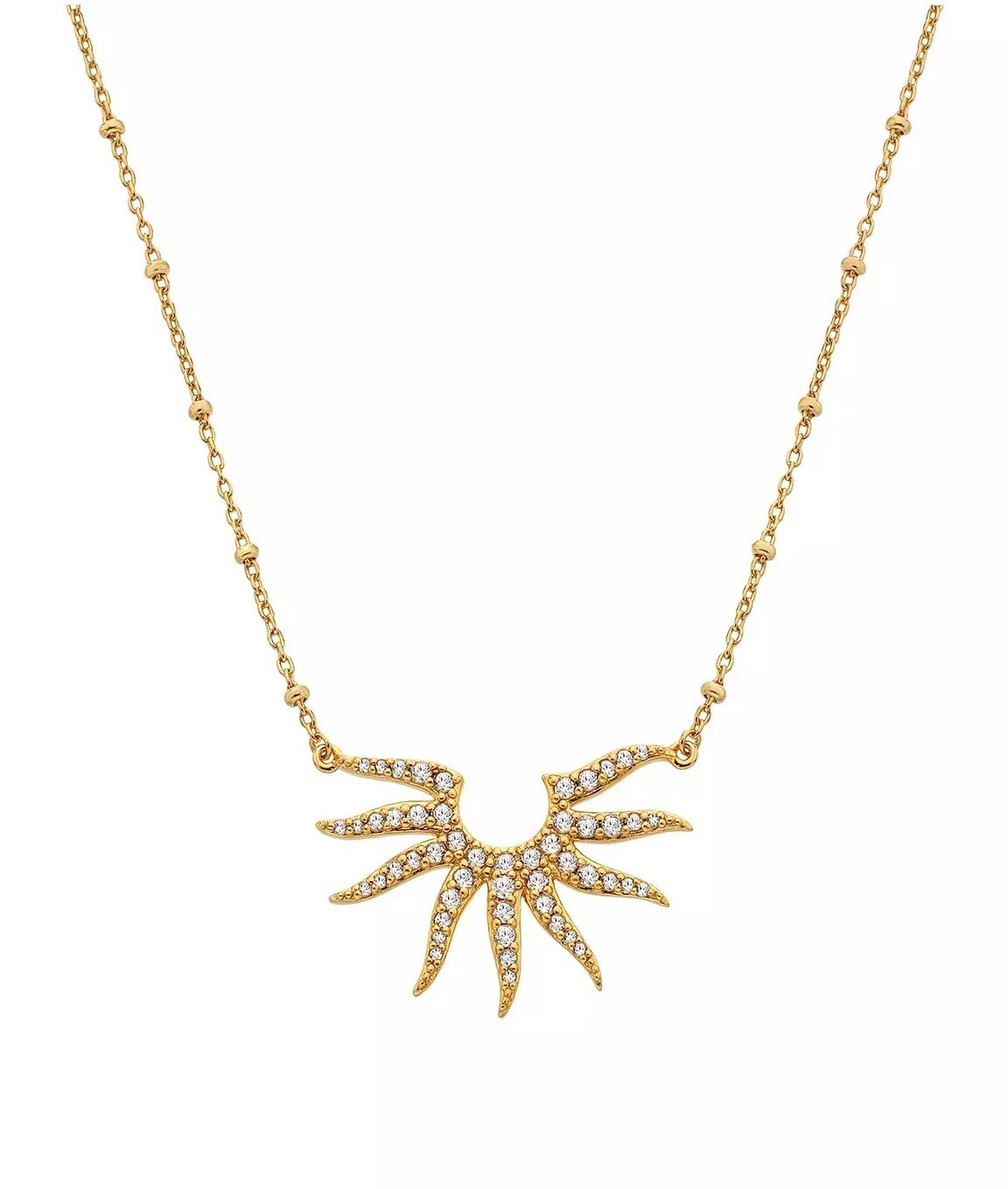Hot Diamonds Výrazný náhrdelník s diamantmi Slnko SOL DN237