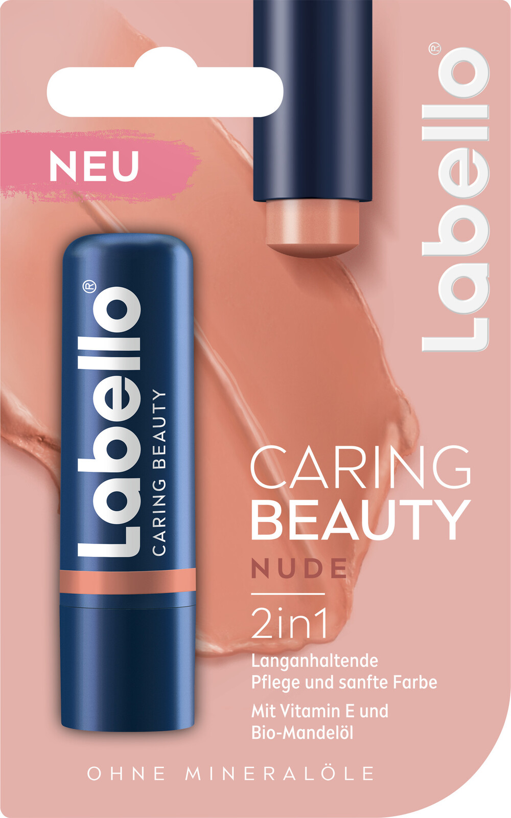 Labello Farebný balzam na pery Caring Beauty Nude 4,8 g