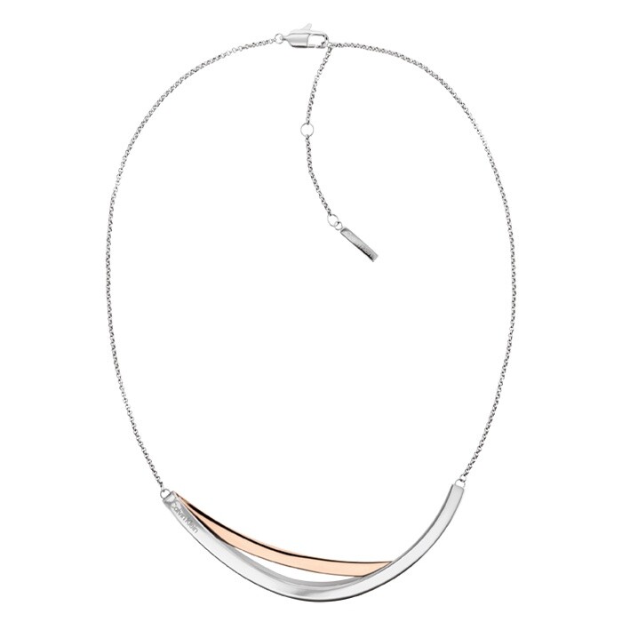 Calvin Klein Bicolor náhrdelník z ocele Elliptical 35000848