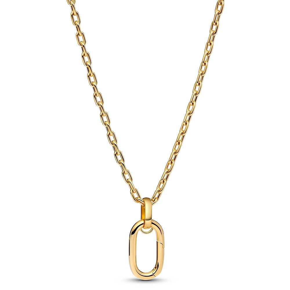 Pandora Dlhý pozlátený náhrdelník s očkom Shine Me 364083C00-70