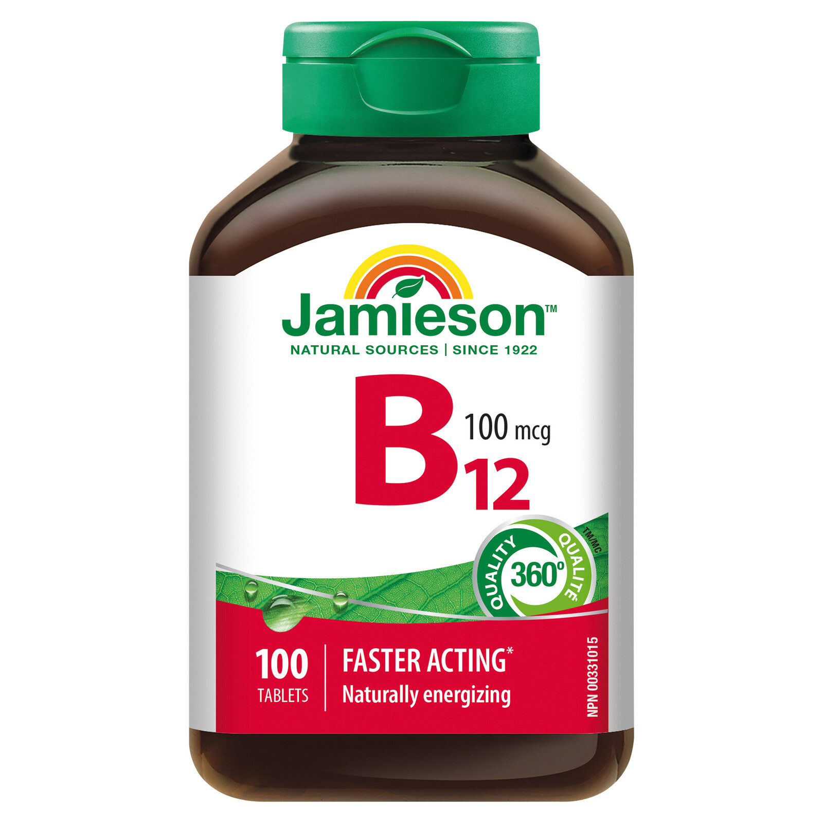 Jamieson Vitamín B12 Methylkobalamín 100 μg 100 tabliet