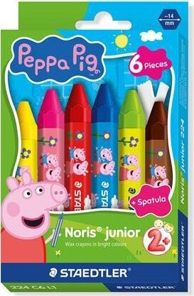 STAEDTLER Peppa Pig Noris junior jumbo, 6 barev