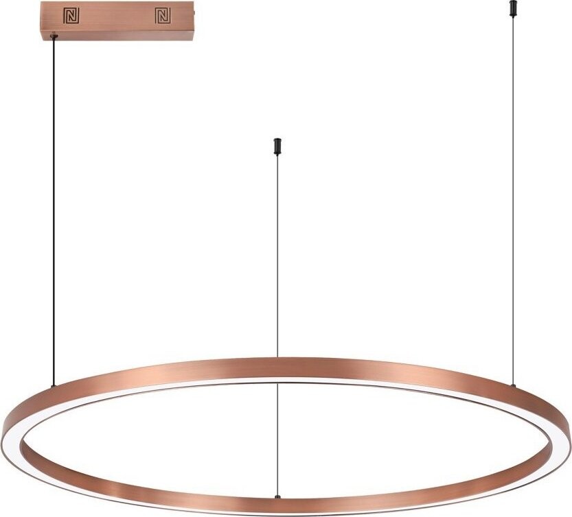 IMMAX NEO FINO NEW Smart závěsné, 1 kruh, 80 cm, 55 W, Zigbee 3.0, měděné