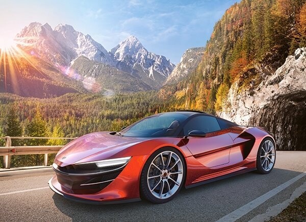 Castorland Sportovní auto 100 dílků