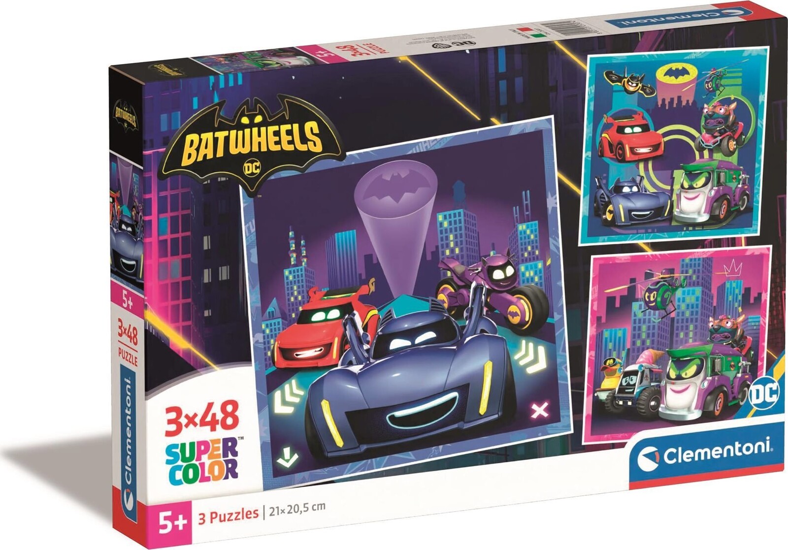 Clementoni Batwheels 3 × 48 dílků