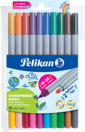 PELIKAN Colorella Twin obojstranné, 10 ks/20 farieb