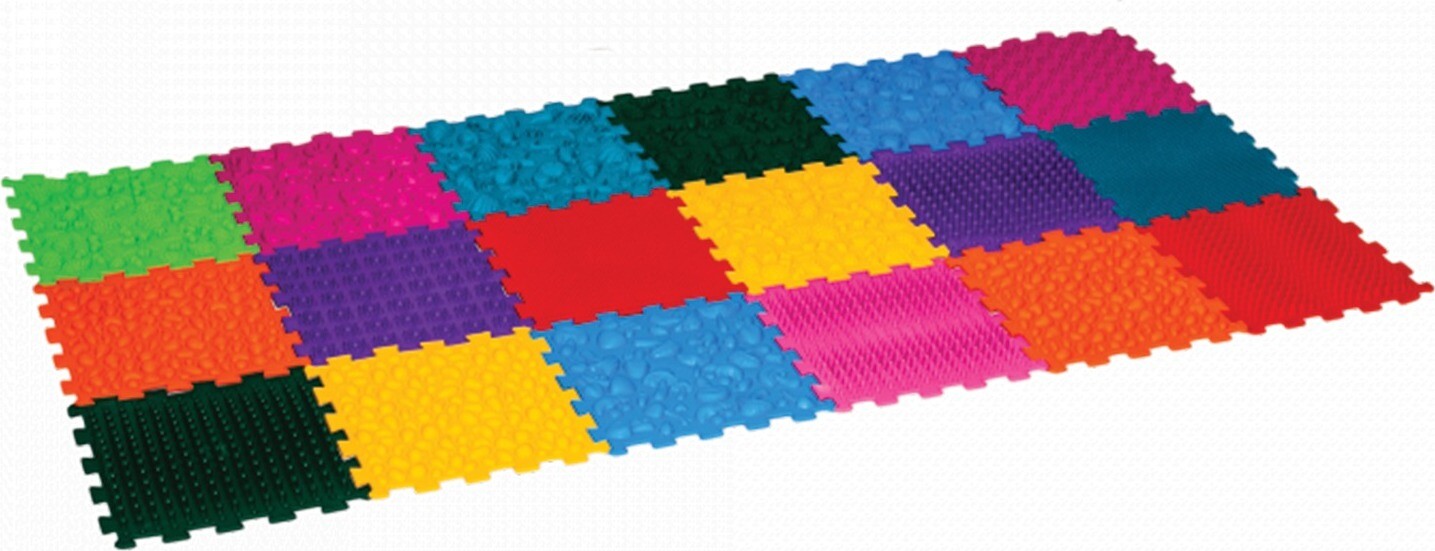 Empt Masážní ortopedická podložka Puzzle „Mega Mix“ 18 modulů