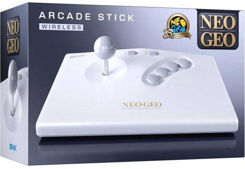 NEOGEO AES+ Arcade Stick – White – ovládač