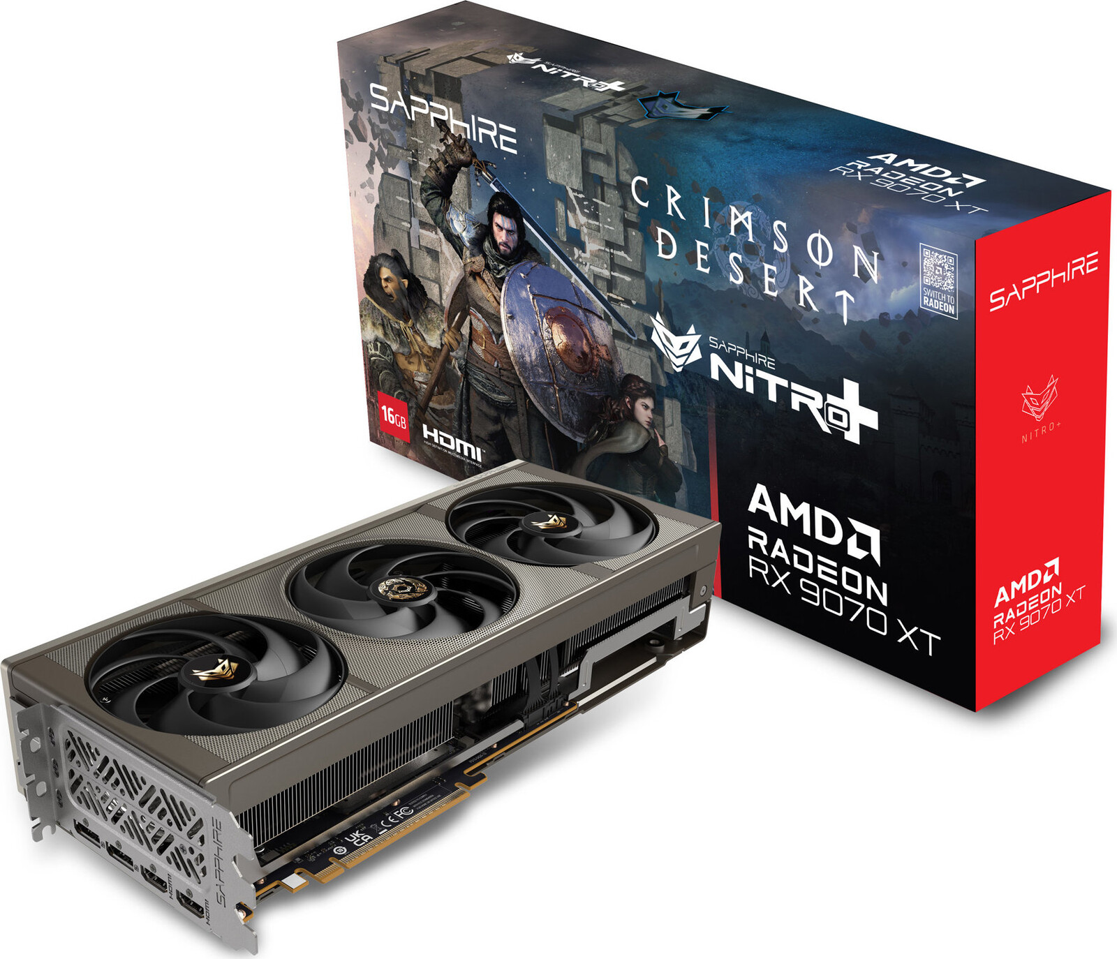 SAPPHIRE NITRO+ AMD Radeon RX 9070 XT GAMING OC 16G CRIMSON DESERT
