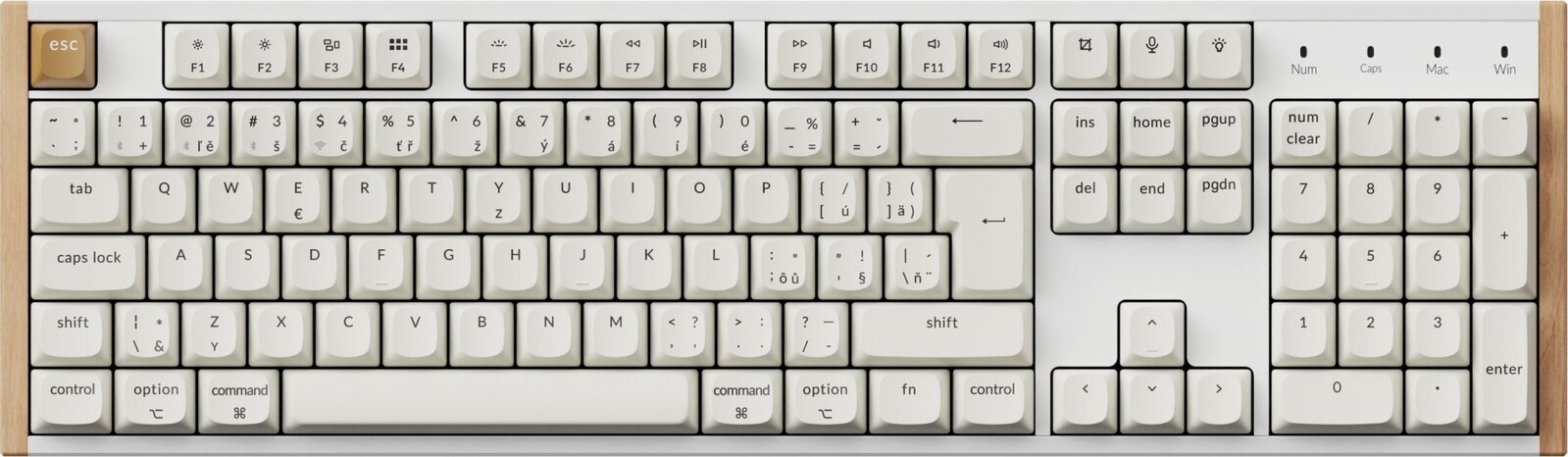Keychron K10 HE Wireless Gateron Double-Rail Magnetic Nebula Switch – White (Special Edition), CZ/SK