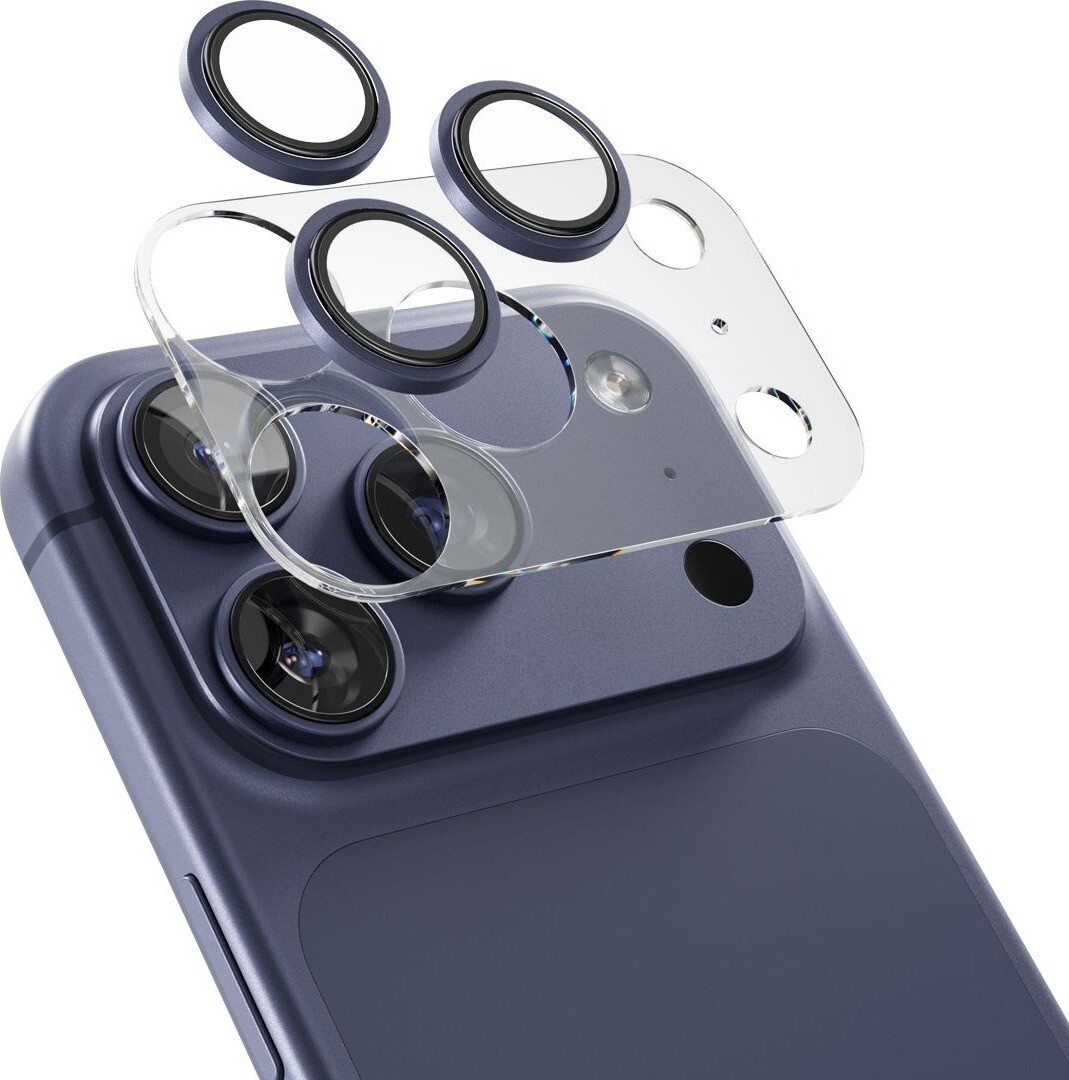 Epico Aluminium Lens Protectors iPhone 17 Pro/17 Pro Max Číry obraz – modré