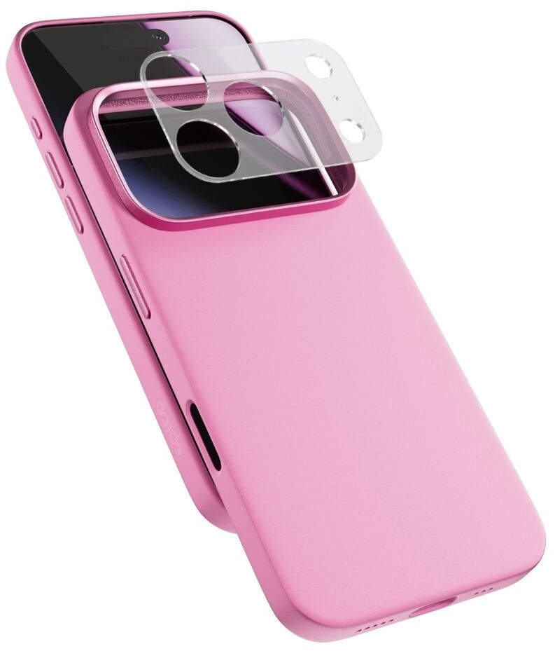 Epico Silicone Pro Mag+ kryt iPhone 17 Pro Qi2 & MagSafe kompatibilný – ružový