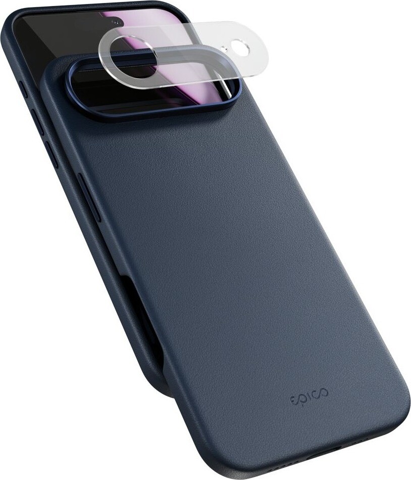 Epico Leather Pro Mag+ kryt iPhone Air Qi2 & MagSafe kompatibilný – modrý
