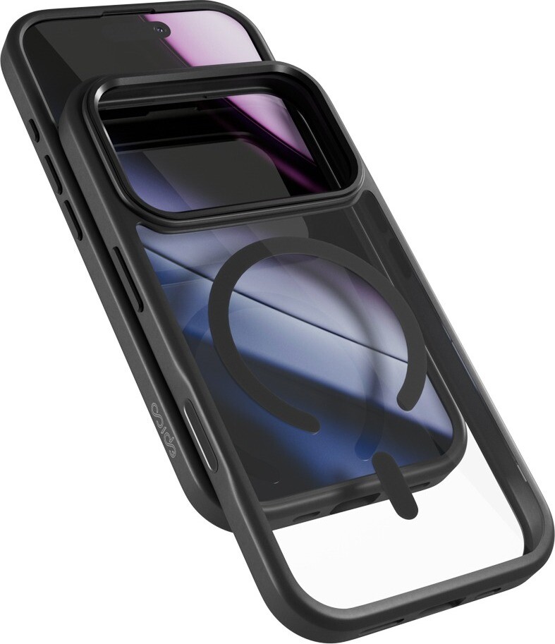 Epico Hero Pro Mag+ Case iPhone 17 Pro Qi2 & MagSafe kompatibilný – čierny transparentný