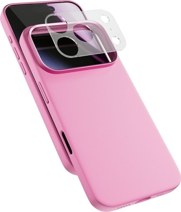 Epico Silicone Pro Mag+ kryt iPhone 17 Pro Max Qi2 & MagSafe kompatibilný – ružový