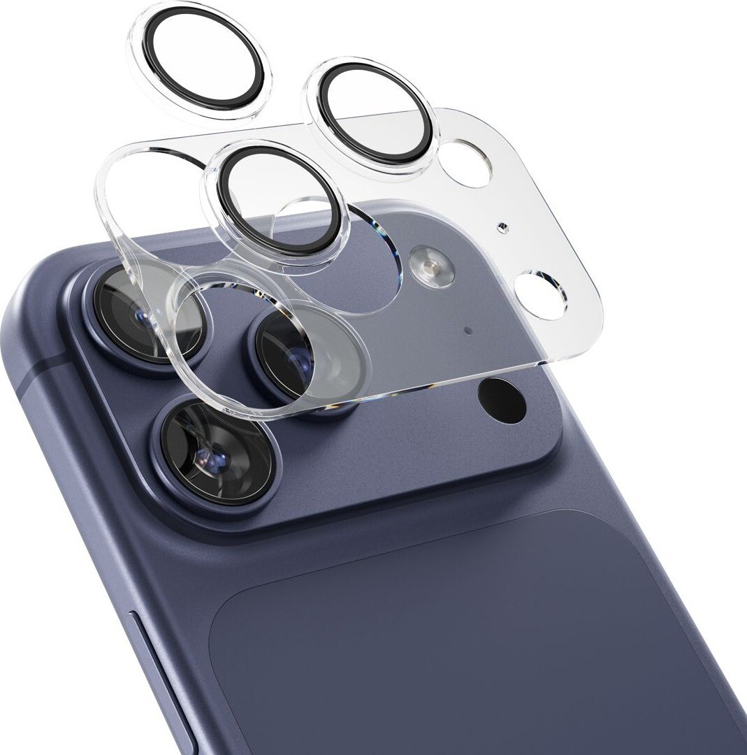 Epico Glass Lens Protectors iPhone 17 Pro/17 Pro Max Číry obraz s jednokrokovým aplikátorom
