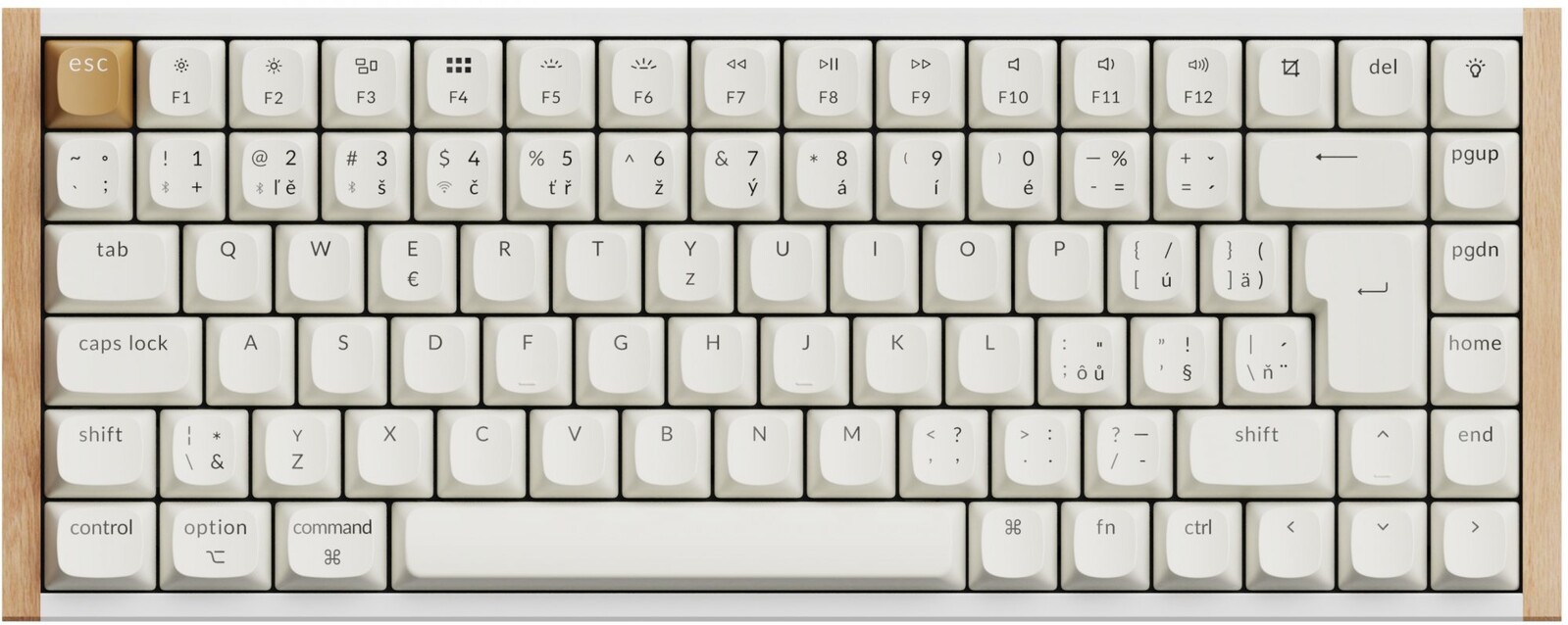 Keychron K2 HE Swappable RGB Backlight Aluminum Nebula Switch – White (Special Edition), CZ/SK