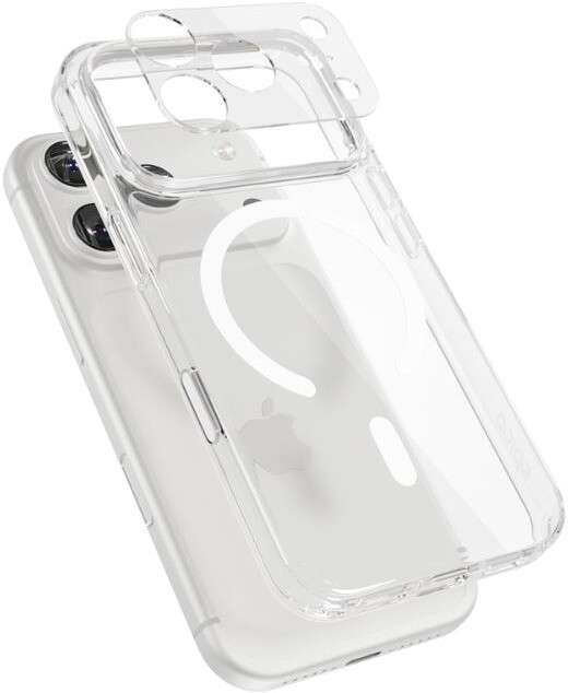 Epico Hero Mag+ kryt iPhone 17 Pro Max Qi2 & MagSafe kompatibilný – transparentný