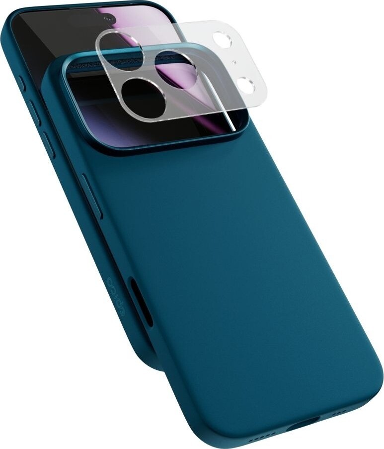 Epico Silicone Pro Mag+ kryt iPhone 17 Pro Max Qi2 & MagSafe kompatibilný – petrolejovo modrý