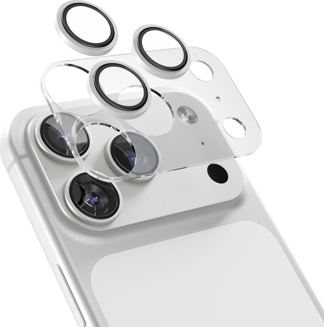 Epico Aluminium Lens Protectors iPhone 17 Pro/17 Pro Max Číry obraz – strieborné