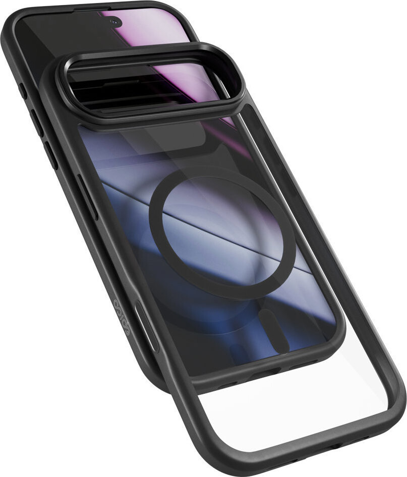 Epico Hero Pro Mag+ Case iPhone Air Qi2 & MagSafe kompatibilný – čierny transparentný